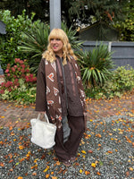Chocolate Quilted Jacket Eden
